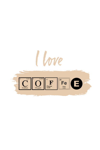 Chemistry lovers I love Coffee tshirt