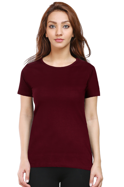 Round Neck Half Sleeve Classic T-Shirt for Women