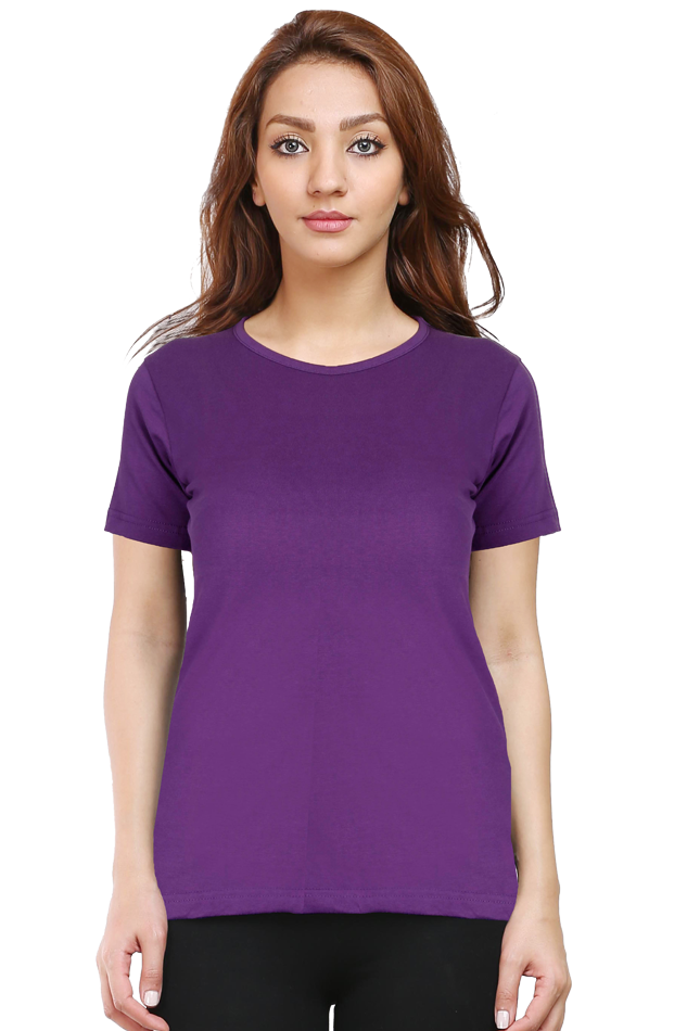 Round Neck Half Sleeve Classic T-Shirt for Women
