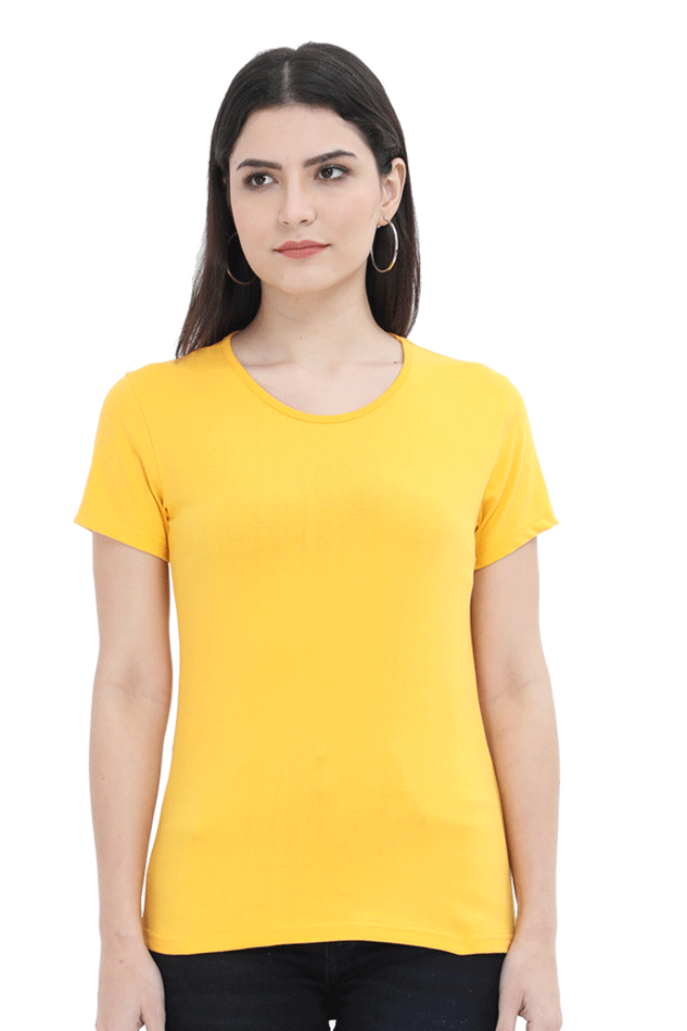 Round Neck Half Sleeve Classic T-Shirt for Women
