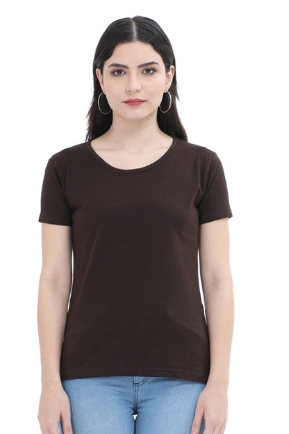 Round Neck Half Sleeve Classic T-Shirt for Women