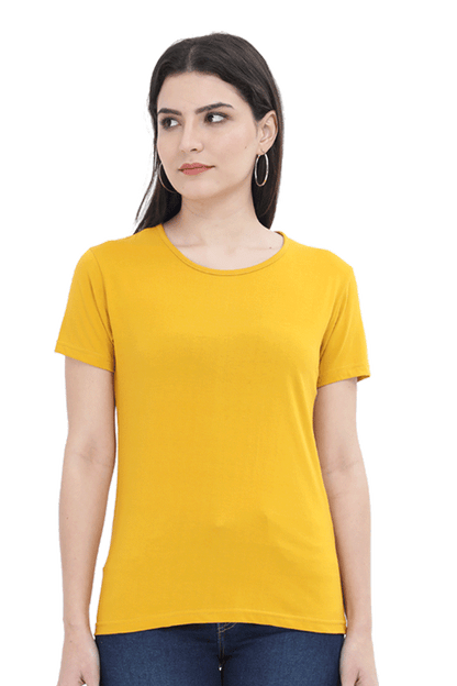 Round Neck Half Sleeve Classic T-Shirt for Women