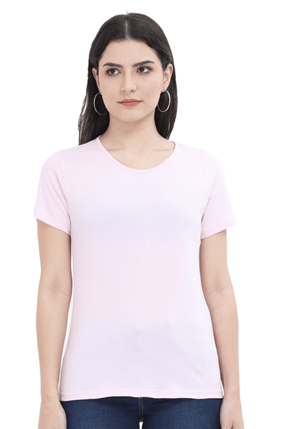 Round Neck Half Sleeve Classic T-Shirt for Women