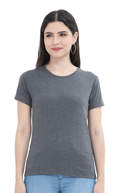 Round Neck Half Sleeve Classic T-Shirt for Women