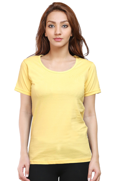 Round Neck Half Sleeve Classic T-Shirt for Women