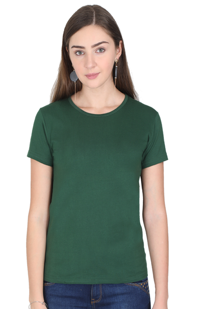 Round Neck Half Sleeve Classic T-Shirt for Women