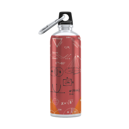 Math themed sipper bottle