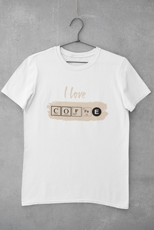 Chemistry lovers I love Coffee tshirt