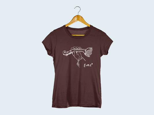 Einstein and the Violin Womens T-Shirt